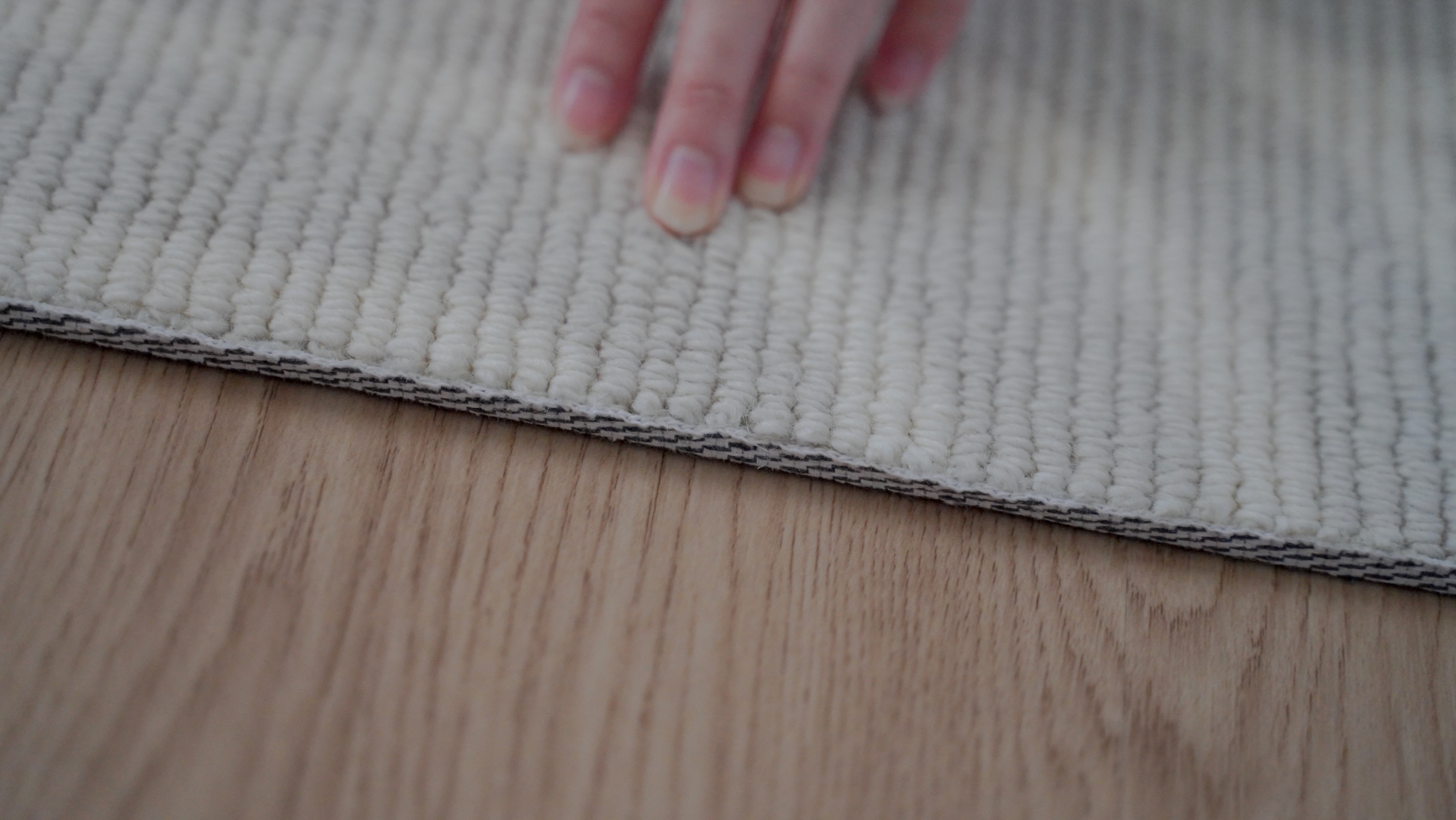 90s羊毛編織地毯細節