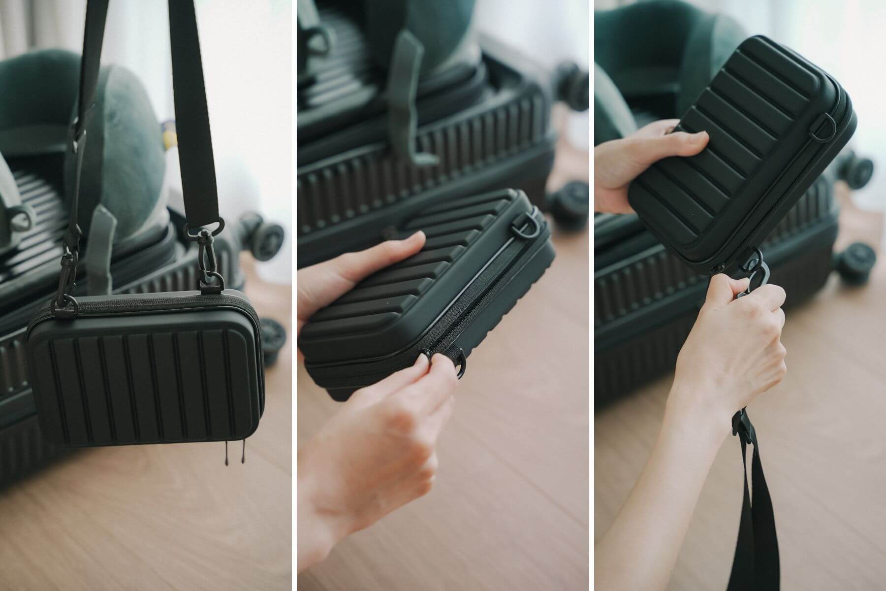 Travel Blue 親膚烤漆斜背包評價與圖片_02