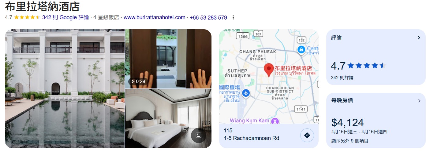 清邁住宿#15：布里拉塔納酒店