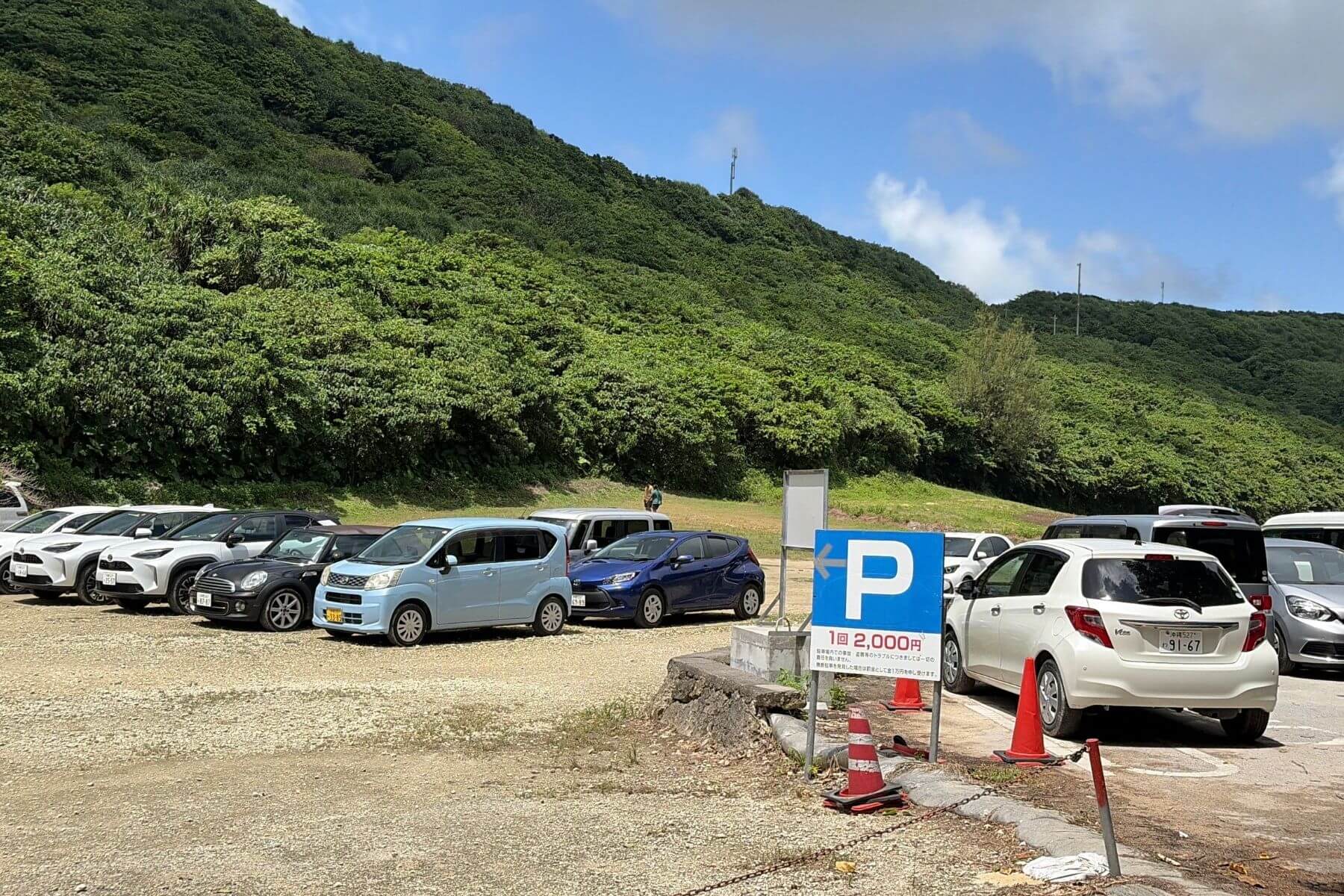 宮古島景點地圖#13：新城海岸收費亭車廠位置實際拍攝圖